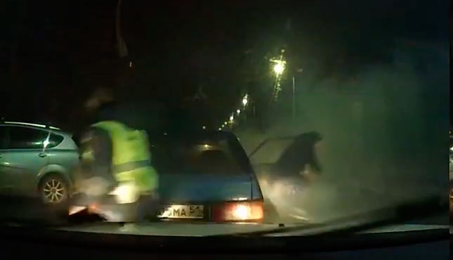 В Дубне полицейские преследовали пьяного автоугонщика | Видео
